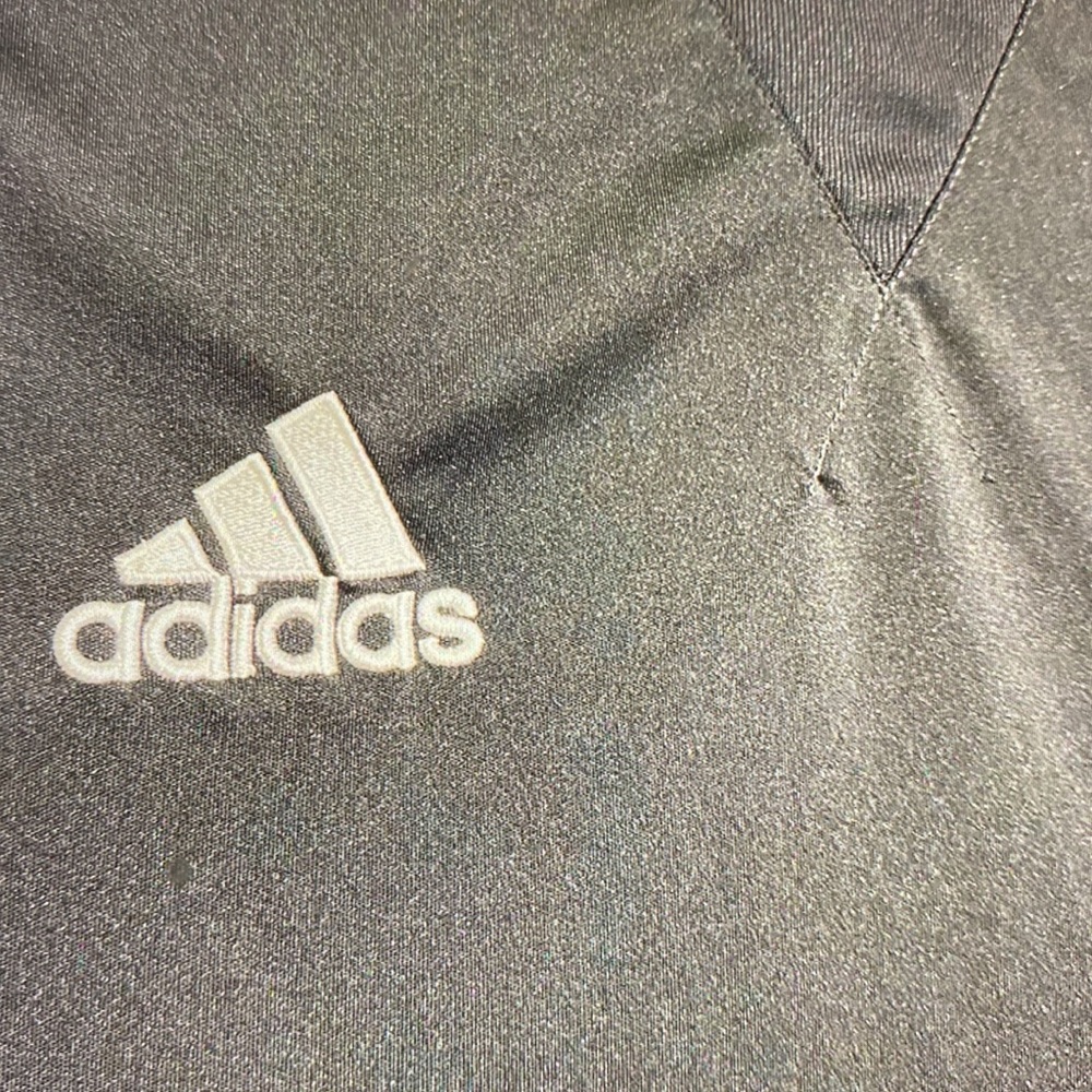 Adidas climate Athletic shirt black with white stripes size Small - Picture 2 of 6